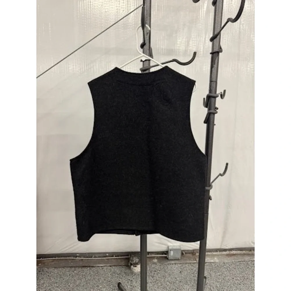 Filson Mackinaw Wool Vest Charcoal Mens 44 Style 20 Made in USA Vintage Repaired